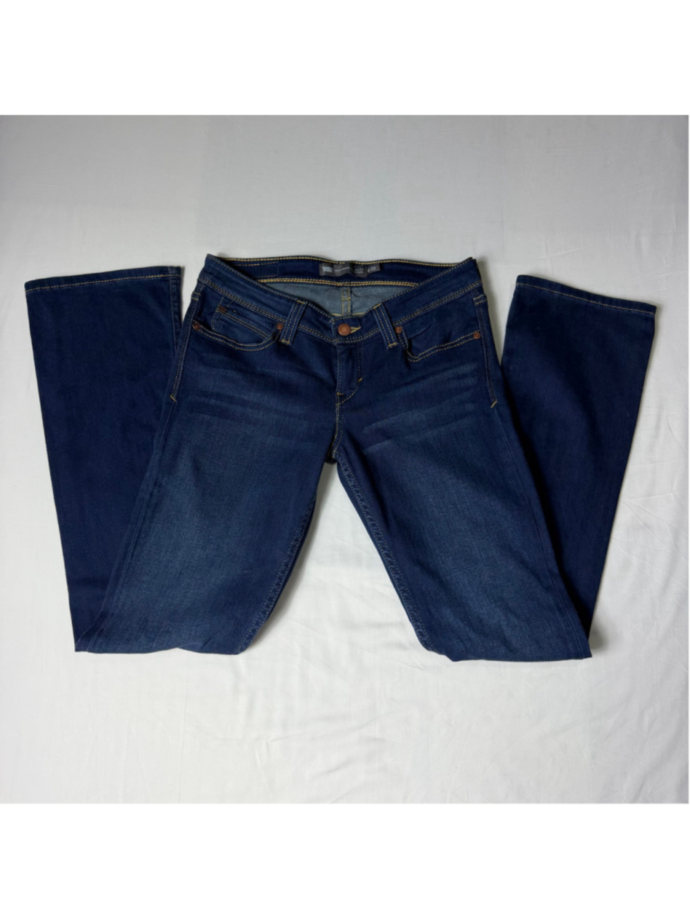 Levi’s Demi Curve Women 9/29 Low Rise Bootcut Skinny Dark Wash Jeans